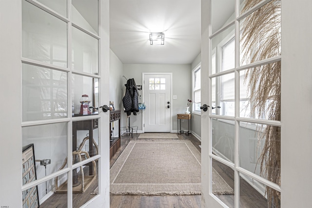 interior space featuring french doors