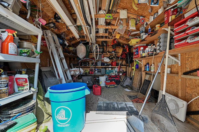 view of storage room