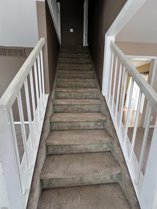 view of staircase