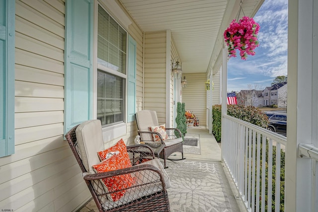 balcony with a porch