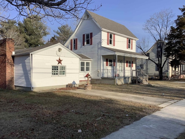 view of front of house with covered porch