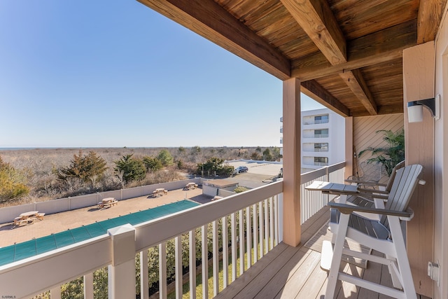 view of balcony