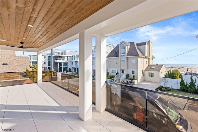 view of patio / terrace featuring a balcony