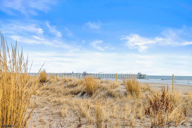 water view featuring a view of the beach