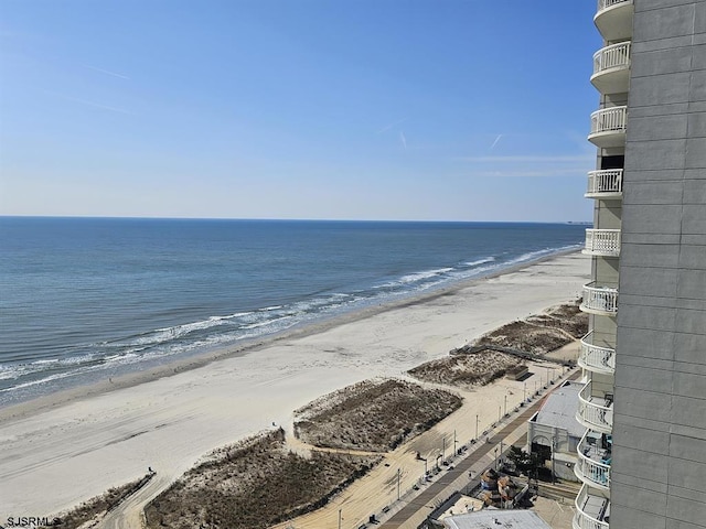 property view of water with a view of the beach