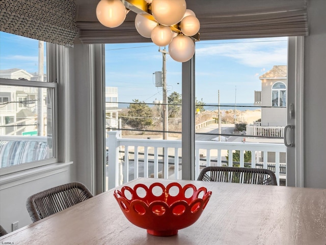 view of dining area