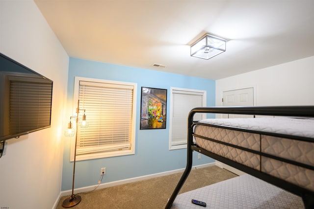 bedroom featuring carpet floors