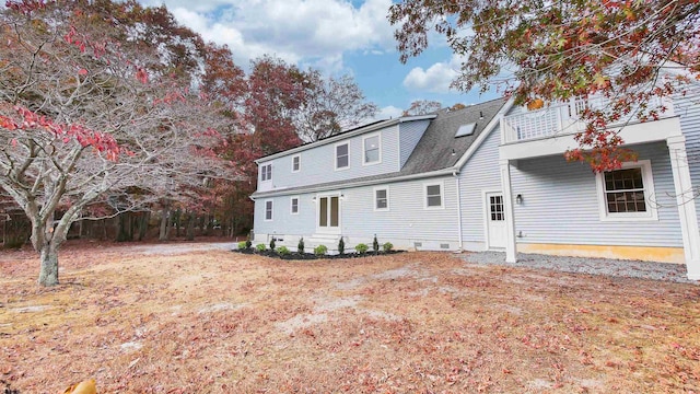 view of back of property