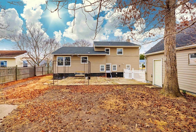 rear view of property featuring a patio