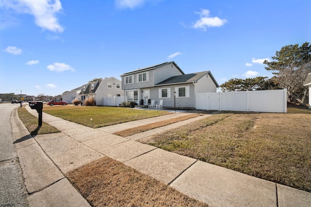 front of property with a front yard