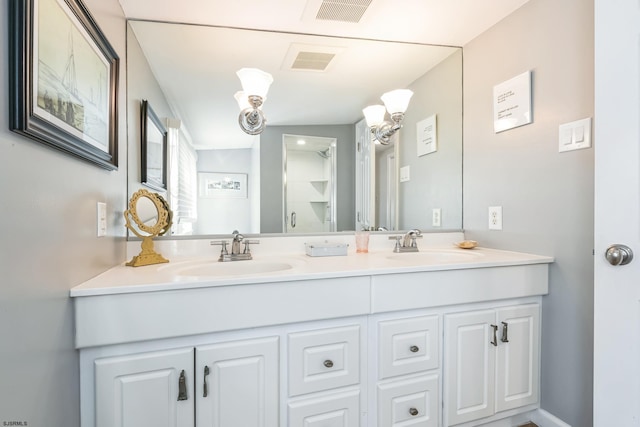 bathroom with vanity