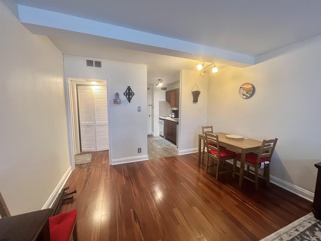 101 S Raleigh Unit 513, Atlantic City, NJ 08401 - dining room with dark wood-type flooring