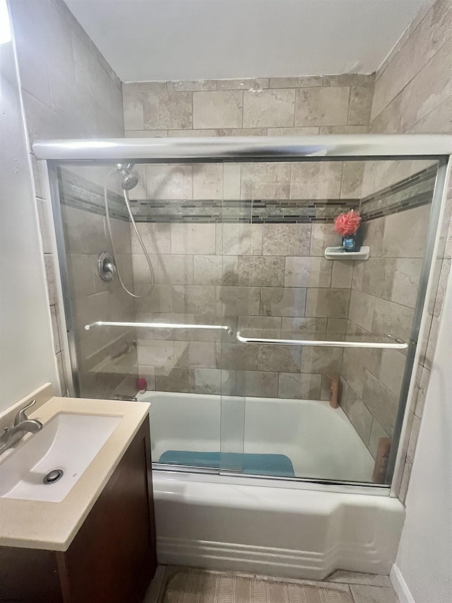101 S Raleigh Unit 513, Atlantic City, NJ 08401 - bathroom featuring vanity and combined bath / shower with glass door