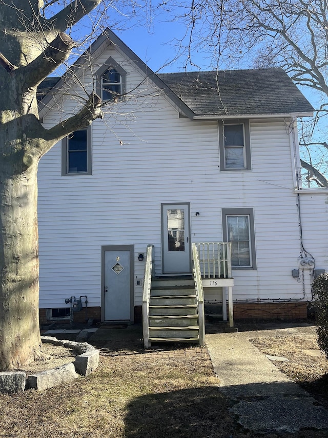 view of rear view of property