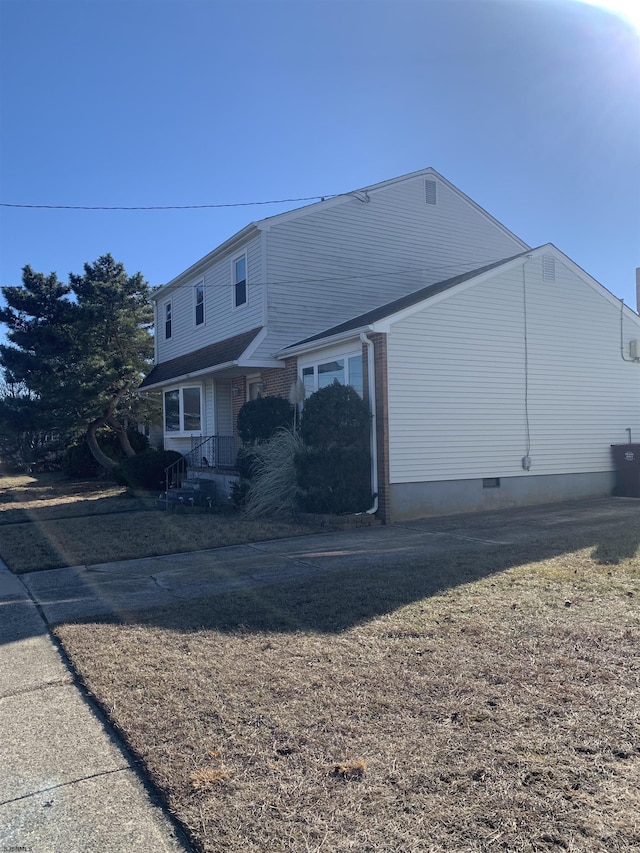 view of rear view of property