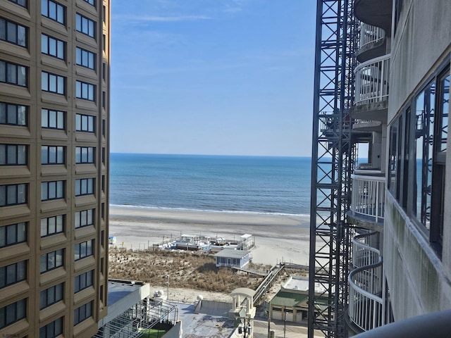 water view with a beach view