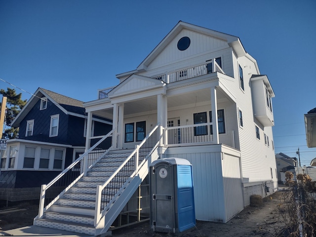 view of front of home with a porch