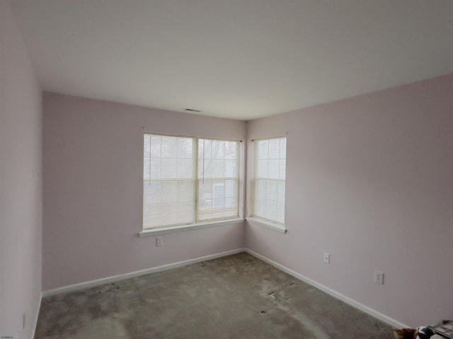 view of carpeted empty room