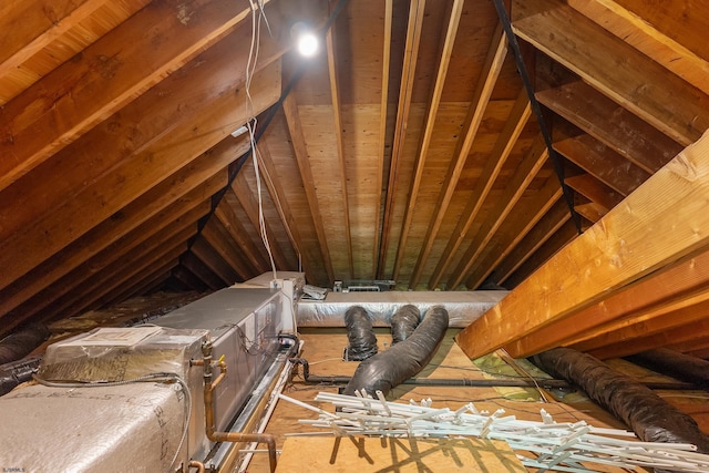 view of attic