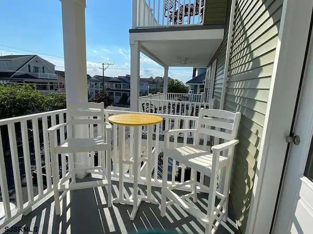 view of balcony