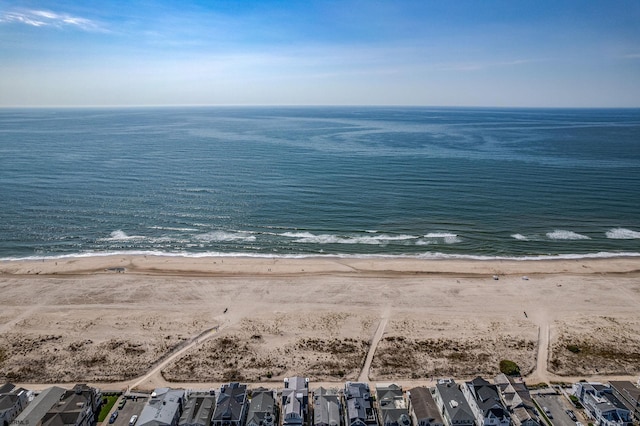 property view of water featuring a view of the beach