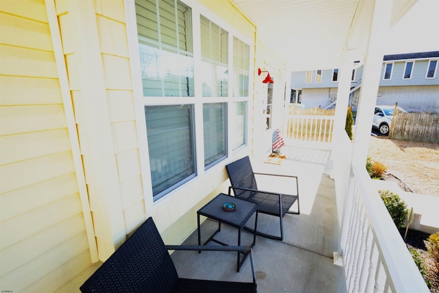 view of patio / terrace with a porch
