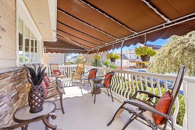 view of balcony