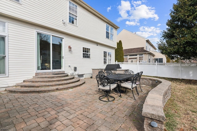 view of patio featuring area for grilling