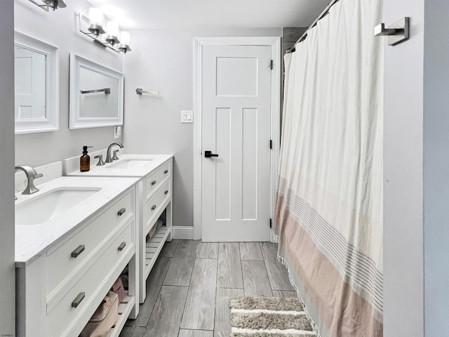 bathroom with vanity