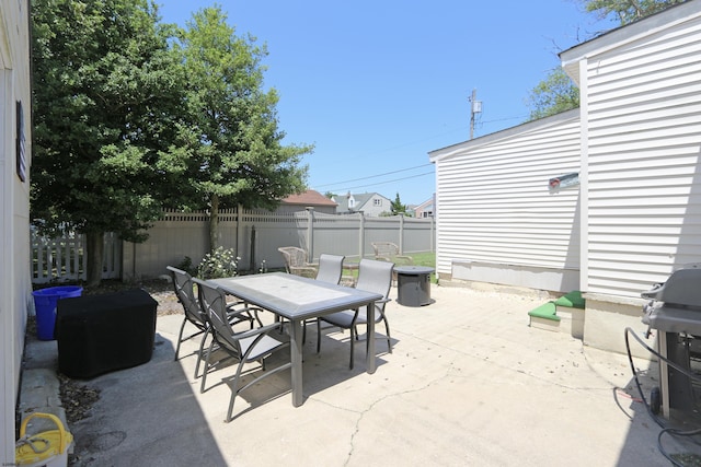 view of patio / terrace featuring grilling area