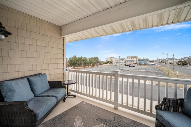 balcony with an outdoor living space