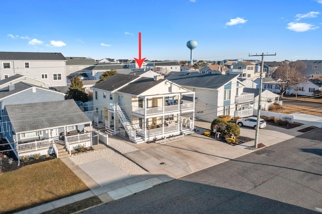 birds eye view of property