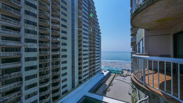3101 Boardwalk Unit 1512-2, Chelsea Heights, NJ 08401 - balcony with a beach view and a water view