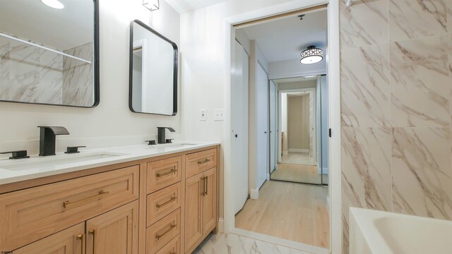 3101 Boardwalk Unit 1512-2, Chelsea Heights, NJ 08401 - bathroom with vanity and shower / tub combination