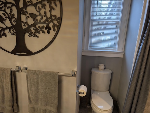 bathroom featuring toilet