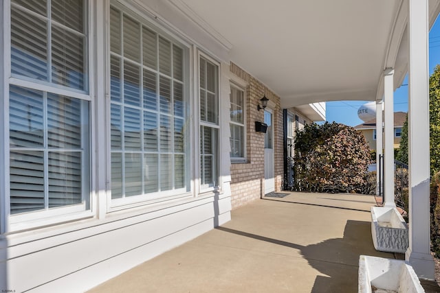 view of patio / terrace featuring covered porch