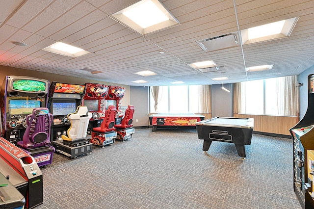 playroom with carpet flooring