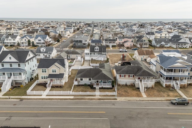 bird's eye view with a residential view