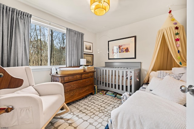 bedroom featuring carpet flooring