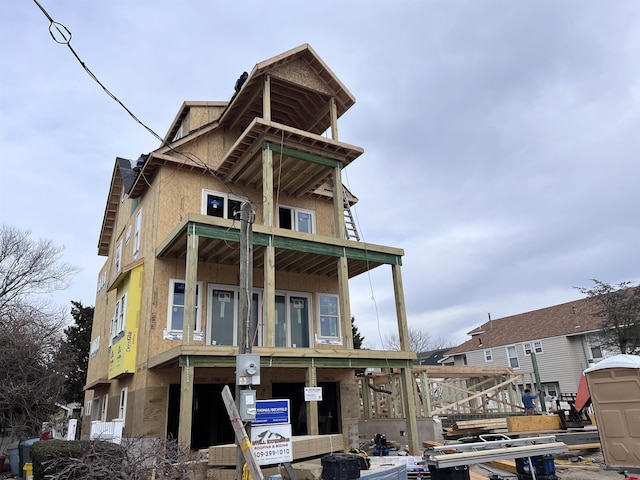 view of front of house with stucco siding