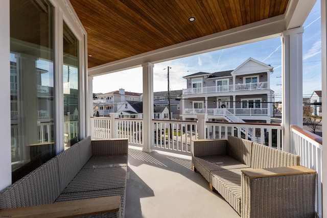 view of balcony