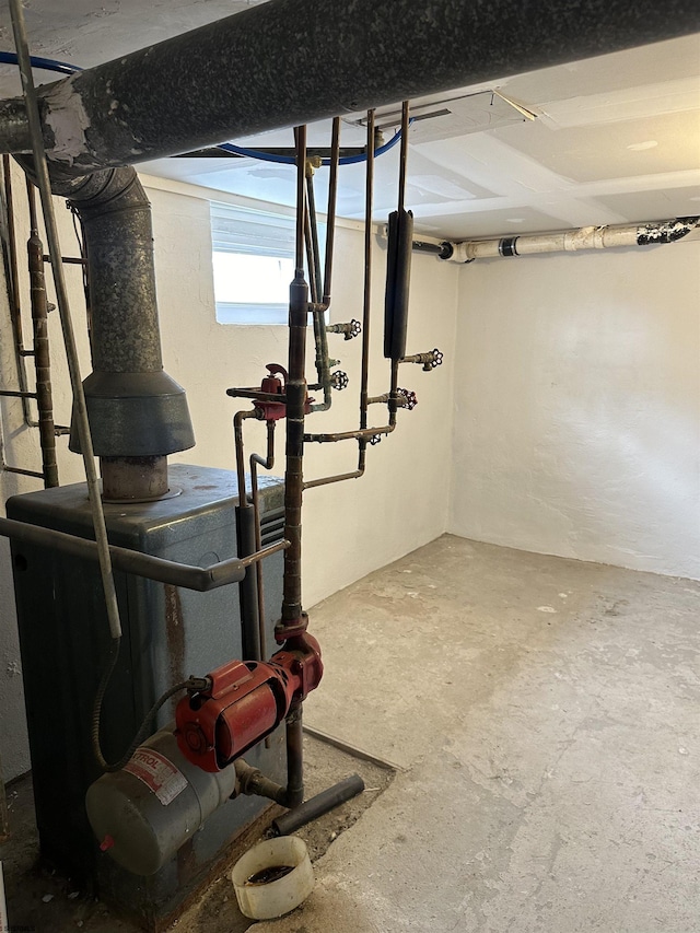 view of basement