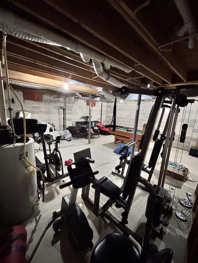 view of workout area