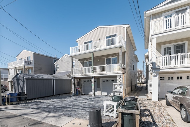 view of front of home with driveway and an attached garage