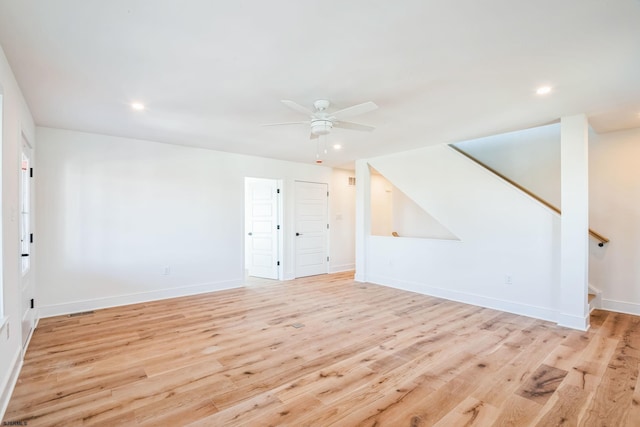 22 Roosevelt, Ocean City, NJ 08226 - interior space featuring light wood-type flooring, baseboards, and recessed lighting