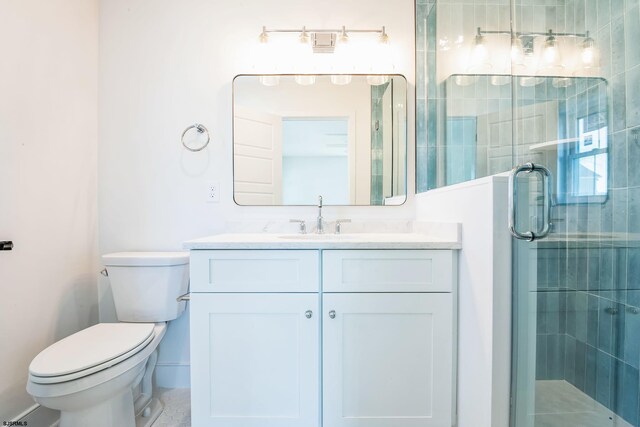 22 Roosevelt, Ocean City, NJ 08226 - bathroom with toilet, a shower stall, and vanity