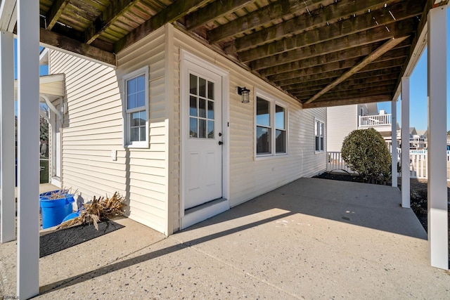 exterior space with a patio area