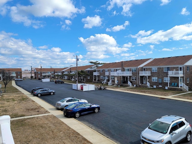 view of street with a residential view