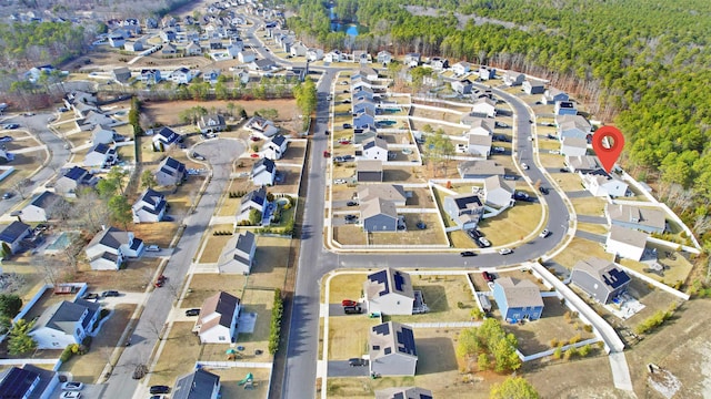 bird's eye view featuring a residential view