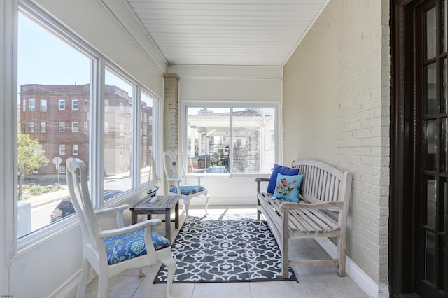 view of sunroom